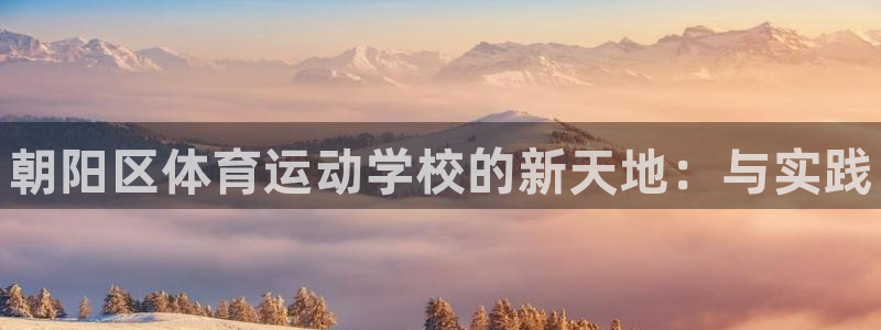 vsport体育官网下载平台注册要钱吗：朝阳区体育运